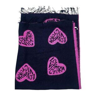 00s 2010s Victoria's Secret Heart Logo Blanket Throw